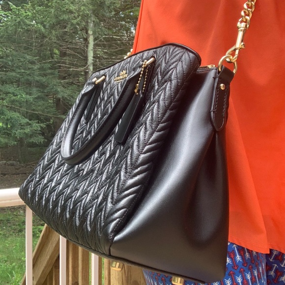 Coach Handbags - SOLD/Authentic Coach Quilted Calf leather Shoulder